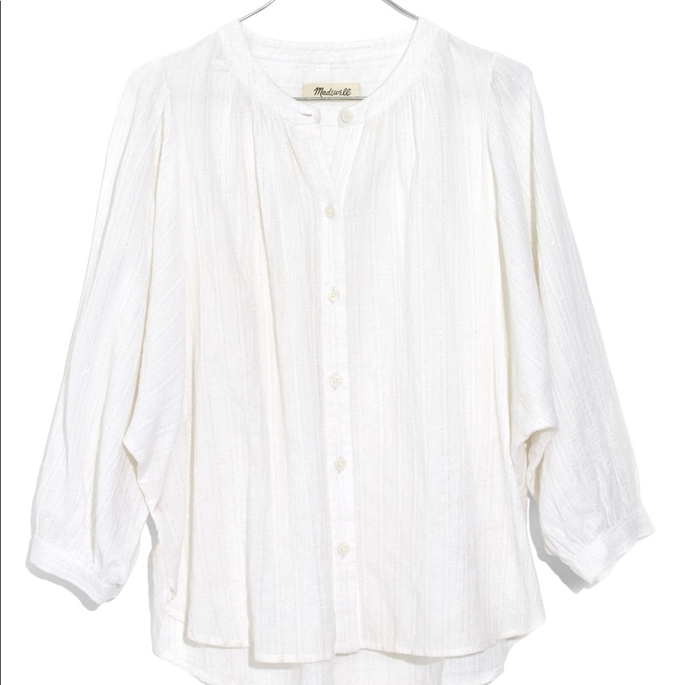 ✨ NWOT Madewell Shimmer Stripe Top